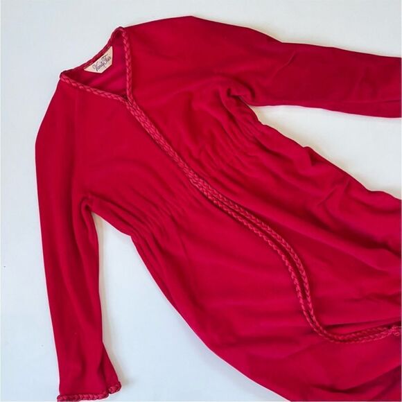 Vintage Vanity Fair Velour Maxi Ruby Dressing Gown Niightgown - Picture 2 of 11